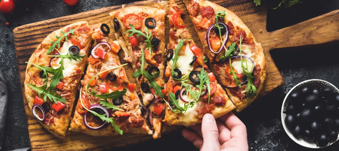Flat-bread-pizza-style